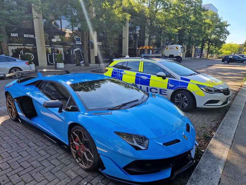 270k Lamborghini but No Insurance- Police Seize Supercar (1)